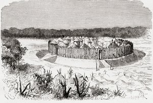 The village of Combo-Combo, Central Africa, from 